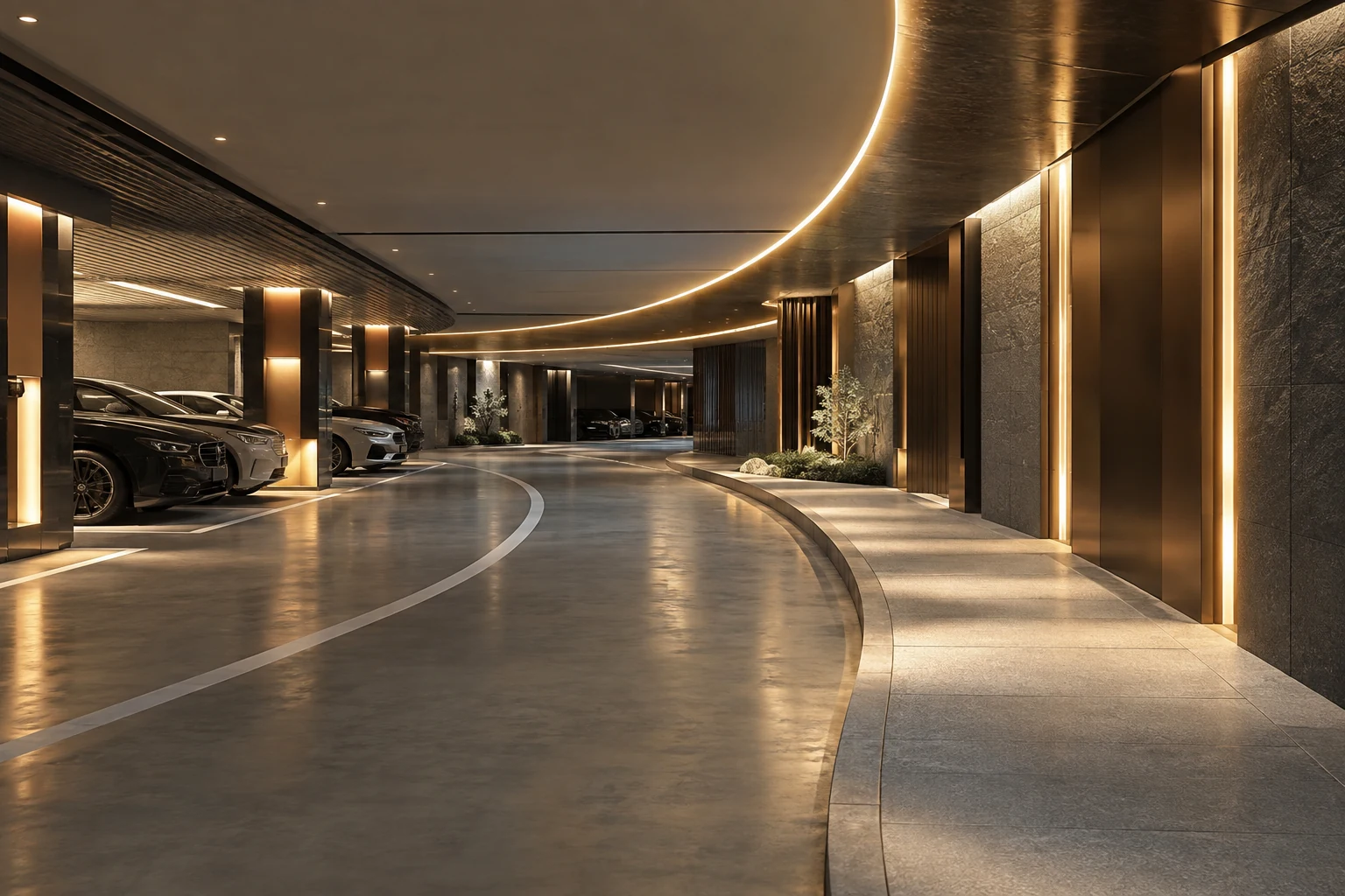 주차·이동 디자인 방향을 표현한 컨셉 이미지